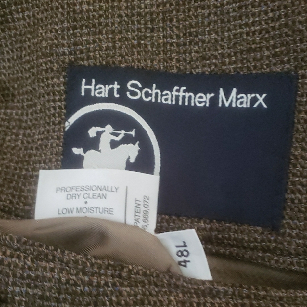 Hart Schaffner Marx for Dillards Brown Tweed Sport Coat 48L - Picture 11 of 12